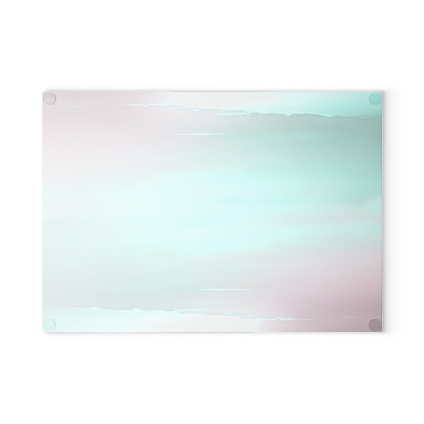 Green Sea Lavender Fog 8" x 11" Glass Cutting Board