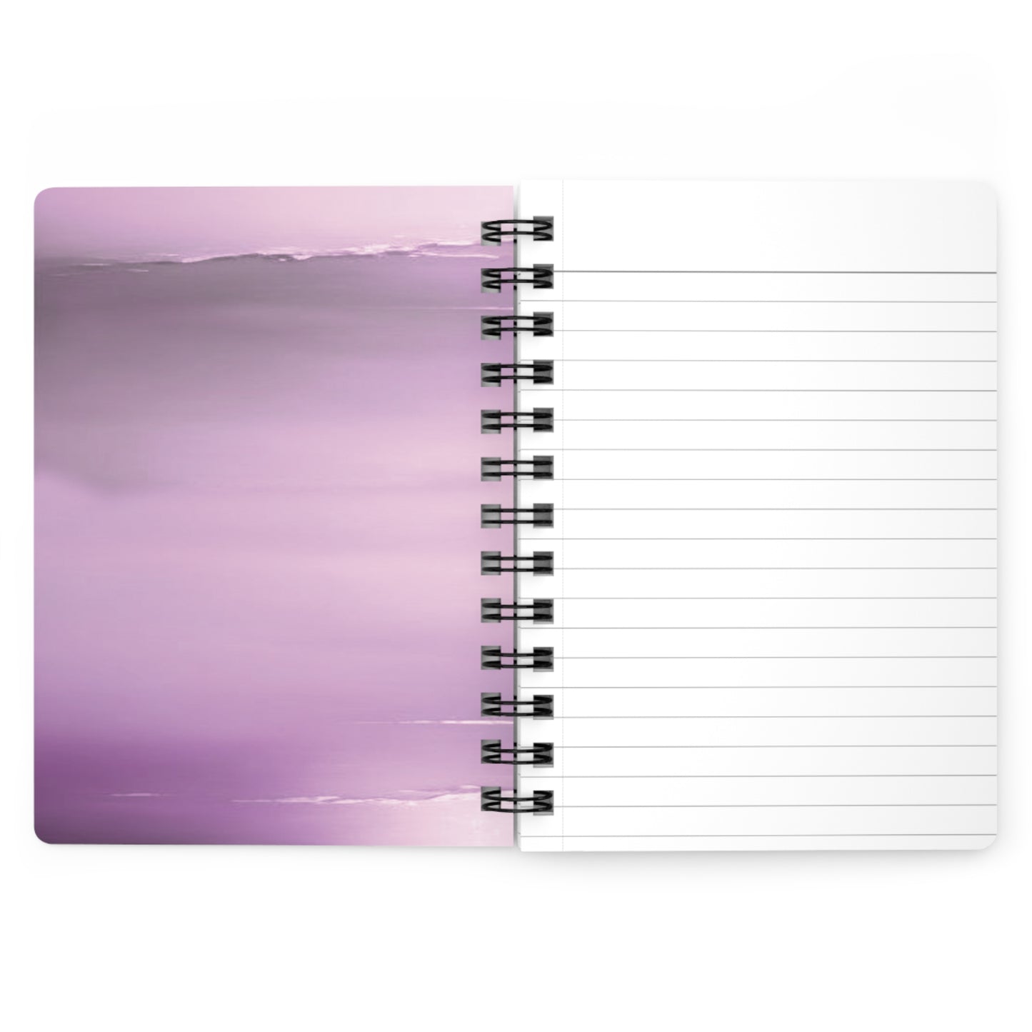 Dark Pink Sea Amethyst Fog Spiral Bound Journal, 5" x 7" 150 pages