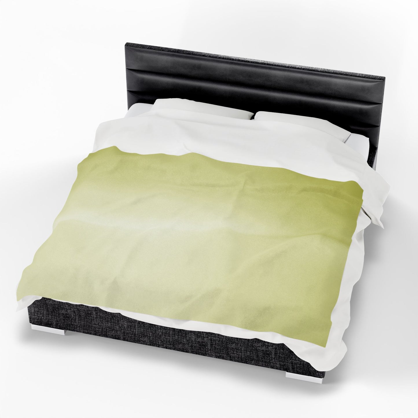 Lemon Fade Velveteen Plush Blanket, 60" x 80"