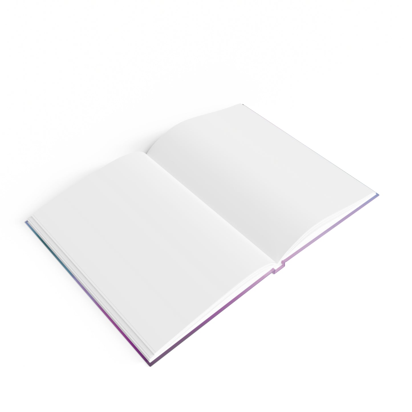 Dark Blue Green Sea Purple Fog 5" x 7" Journal - 128 Blank pages
