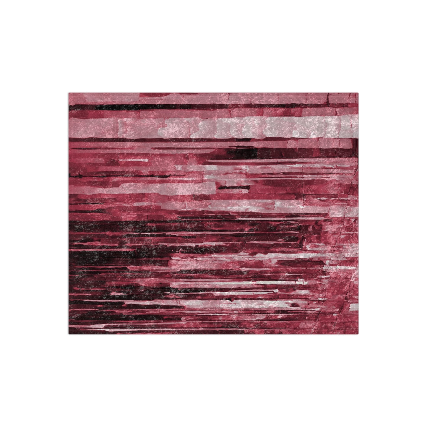 Striped Ruby 50" x 60" Crushed Velvet Blanket