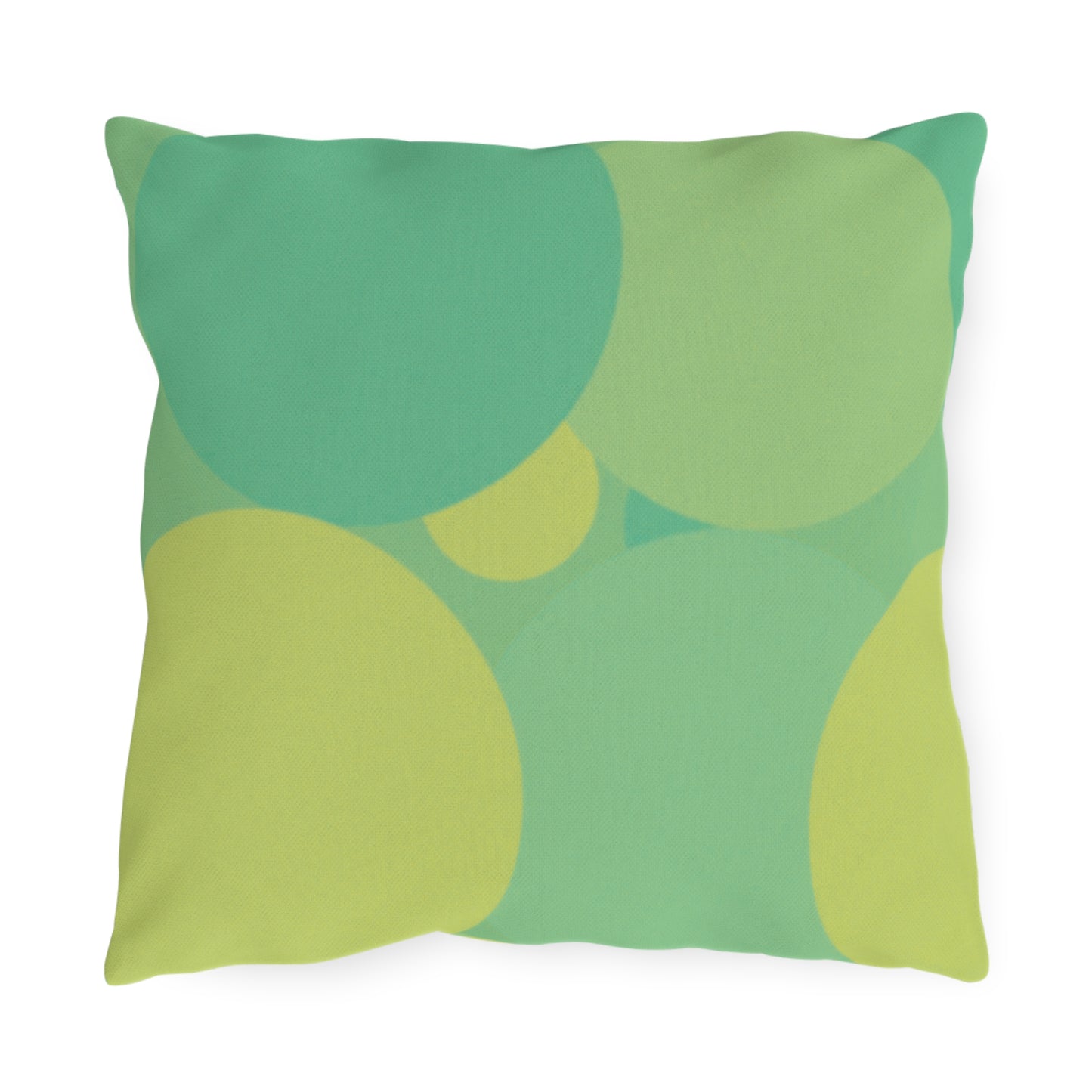 Pastel Green Patches 16" x 16" Outdoor Pillow