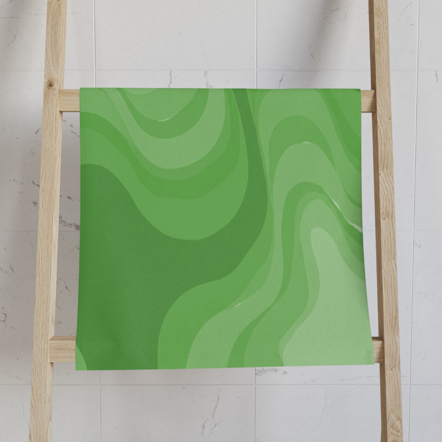 Greenie Meanie Wavey Hand Towel, 16" x 28"