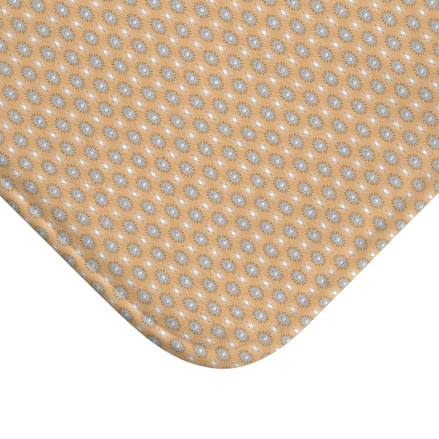 Tan Sunset Star-crossed Bodies 24" x 17" Bath Mat