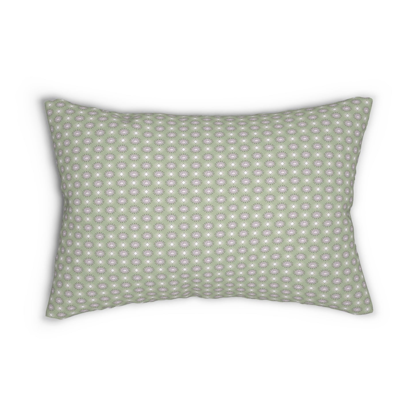 Olive Star-crossed Bodies Spun Polyester Lumbar Pillow, 20" x 14"