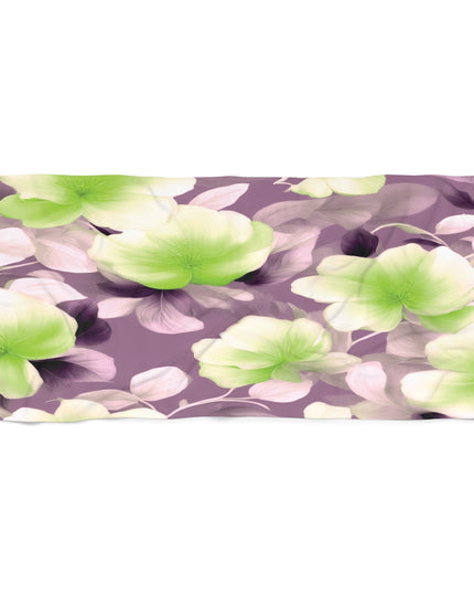 Lime Lavender Floral Bunch 30" x 60" Beach Towel