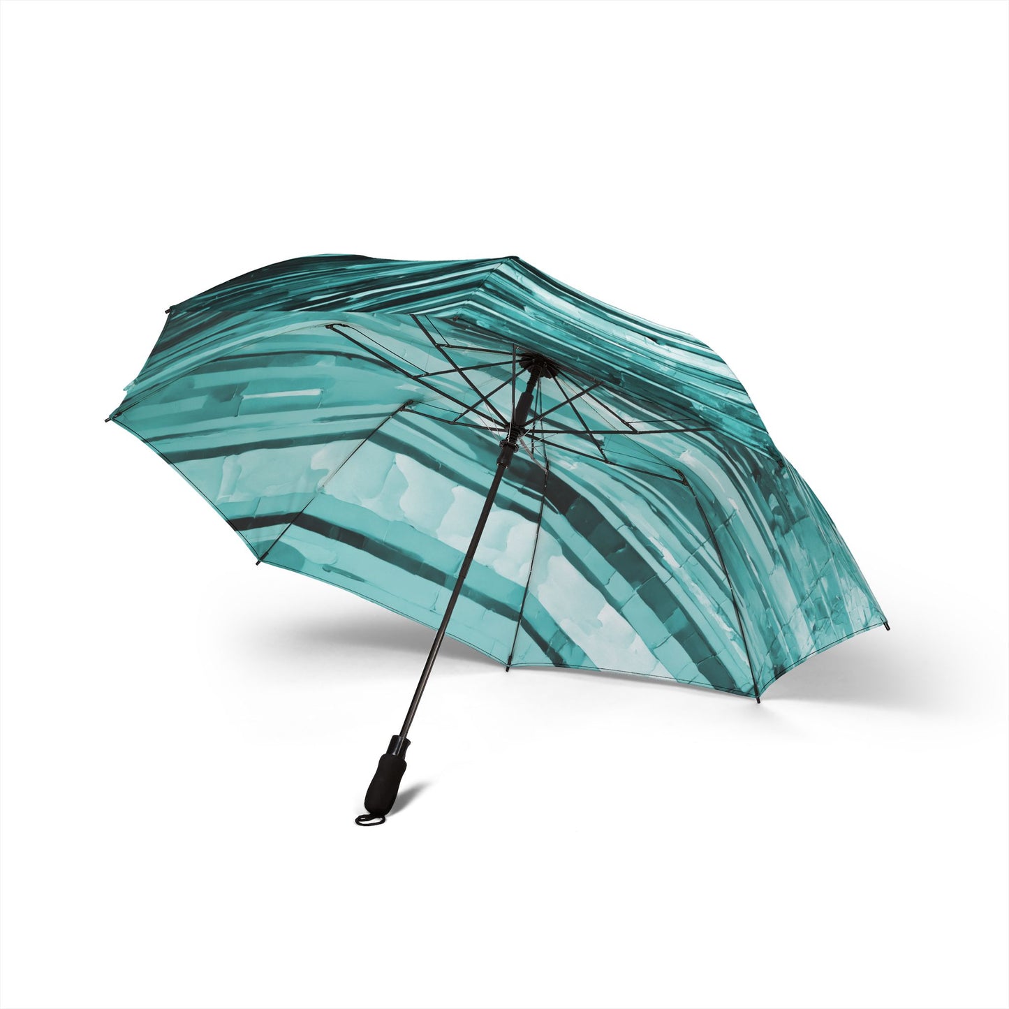 Striped Tif Foldable Umbrella - Compact & Chic