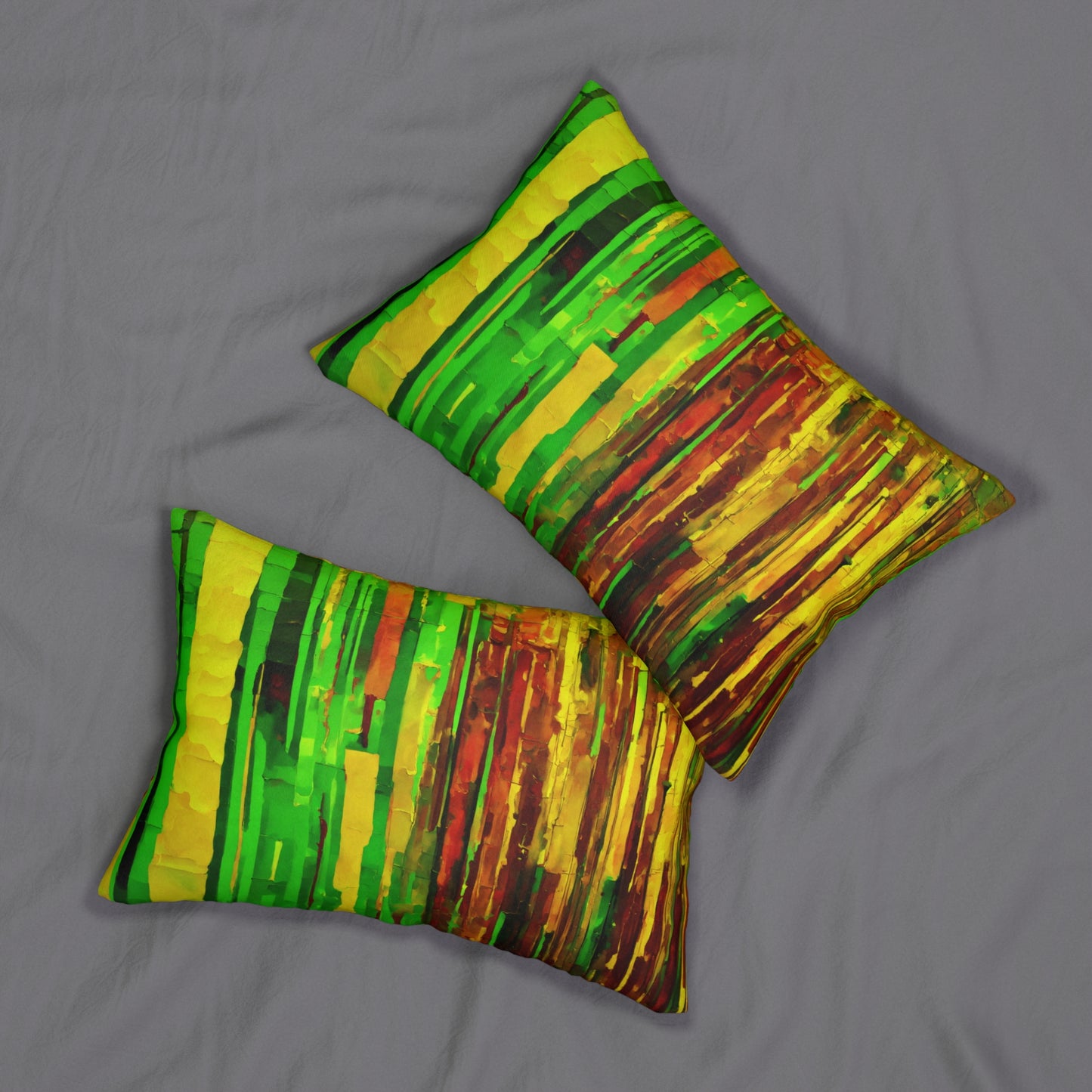 Striped Beta Spun Polyester Lumbar Pillow, 20" x 14"