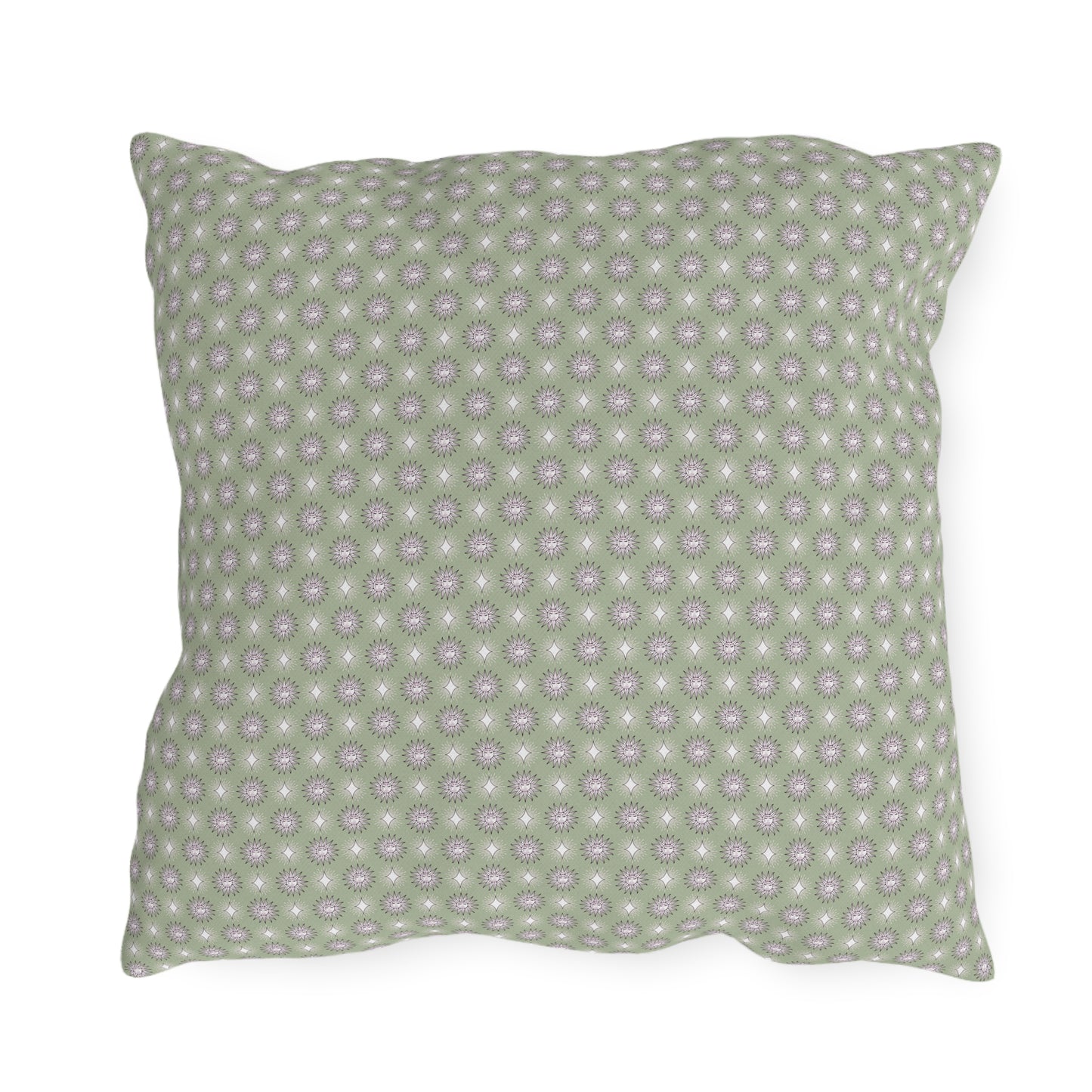 Olive Star-crossed Bodies 18" x 18" Outdoor Pillow