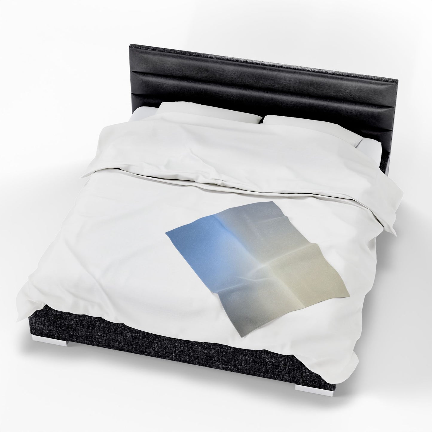 Cobalt Fade Velveteen Plush Blanket, 30" x 40"