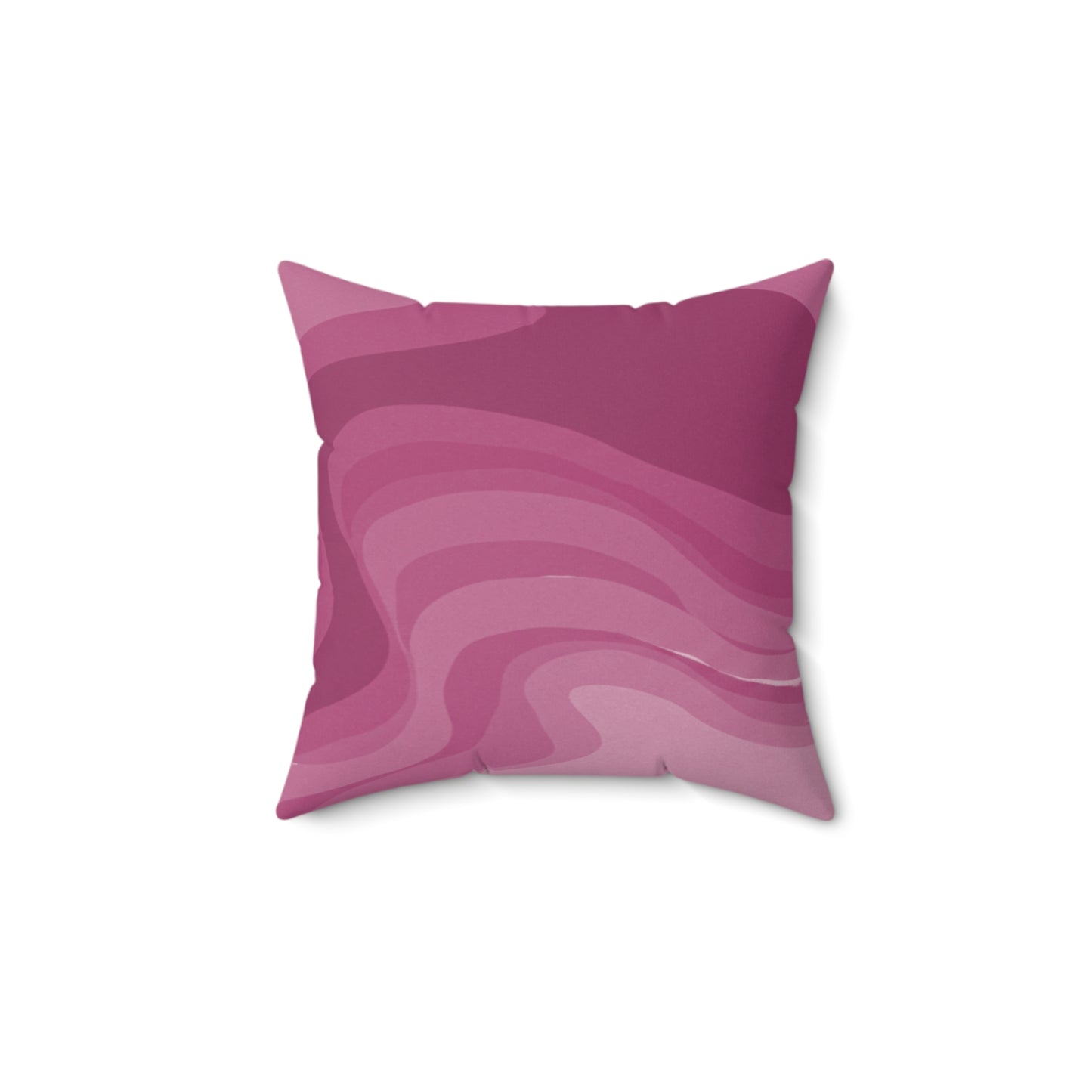 Pinky Mauve Wavey 14" x 14" Faux Suede Square Pillow