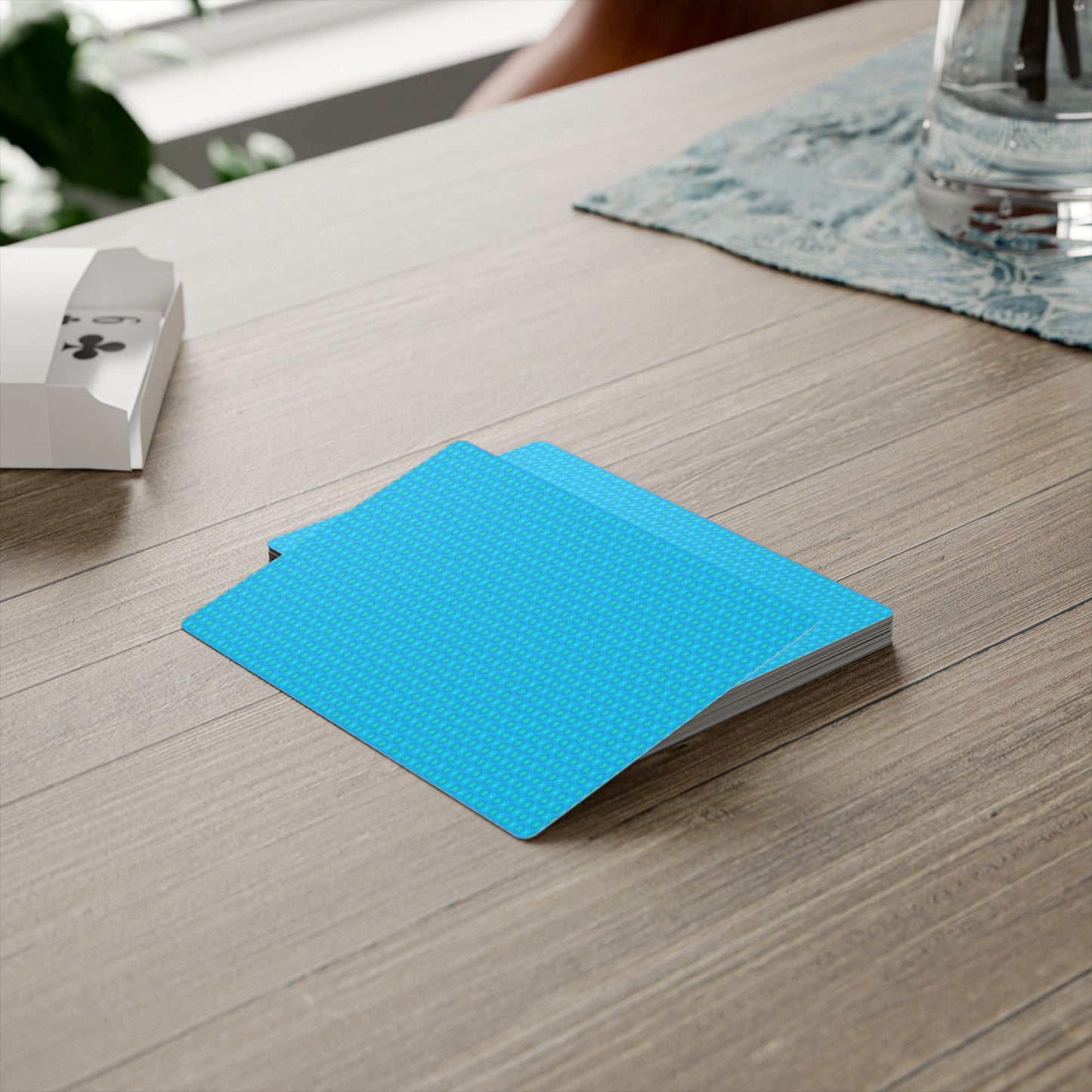 Light Blue Star-crossed Bodies Poker Cards