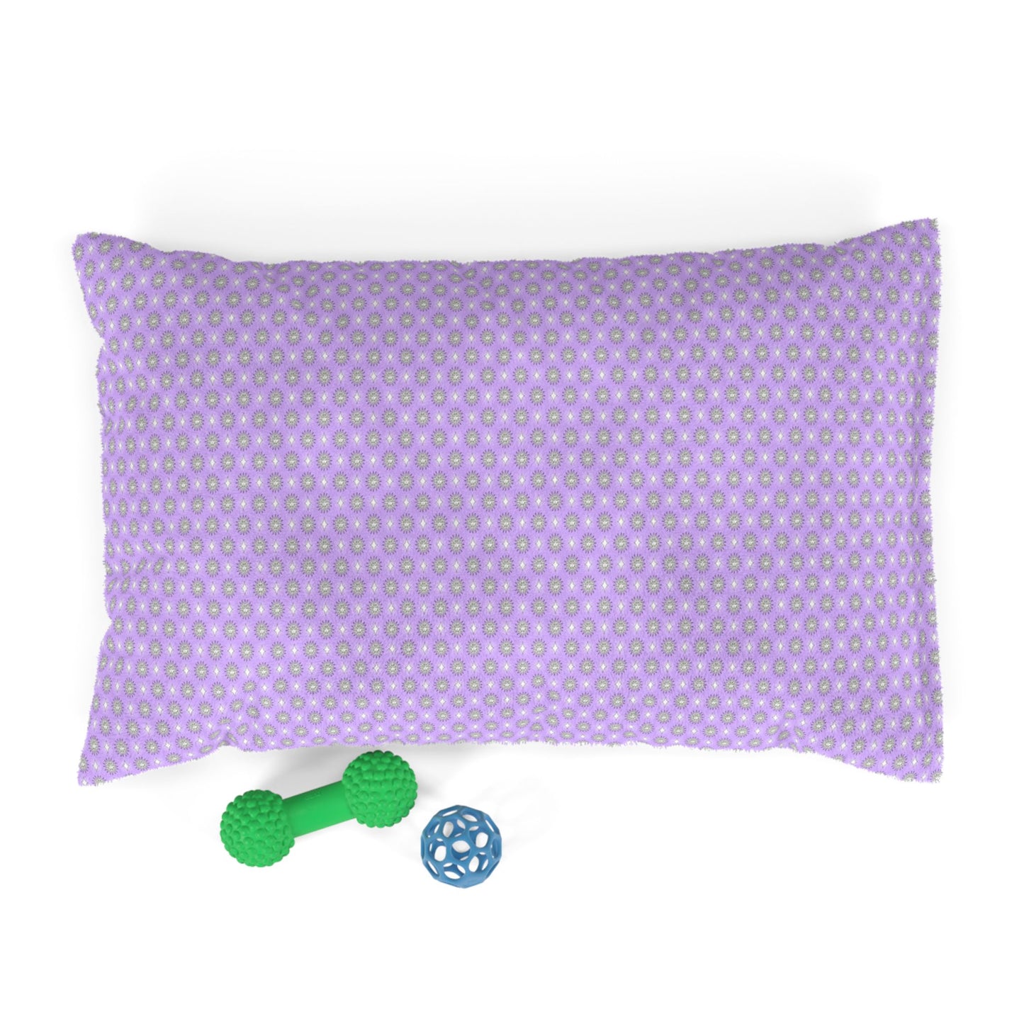 Lavender Star-crossed Bodies Pet Bed, 28" × 18"