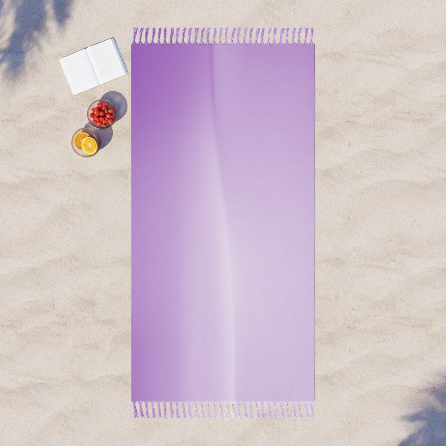Soft Lavender Fade 38" × 81" Boho Beach Cloth