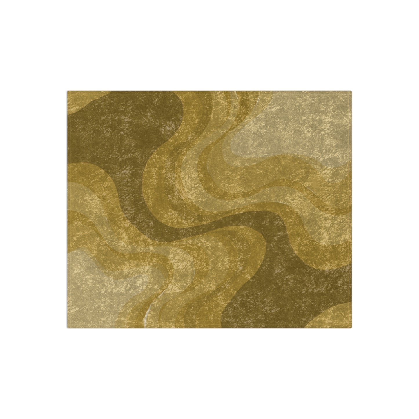 Brown Wavey 50" x 60" Crushed Velvet Blanket