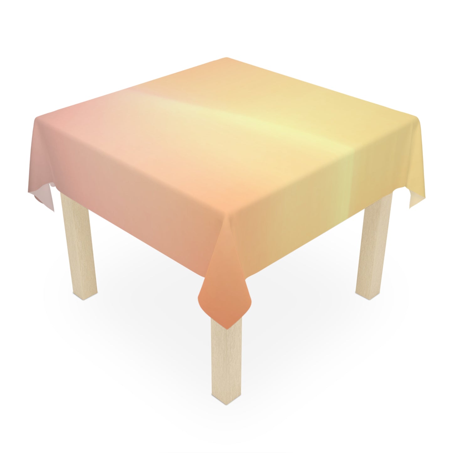 Hot Peach Fade Tablecloth, 55" x 55"