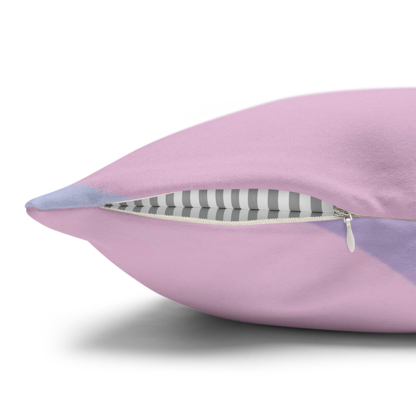 Pastel Purple and Mauve Patches Spun Polyester Square Pillowcase, 14" x 14"