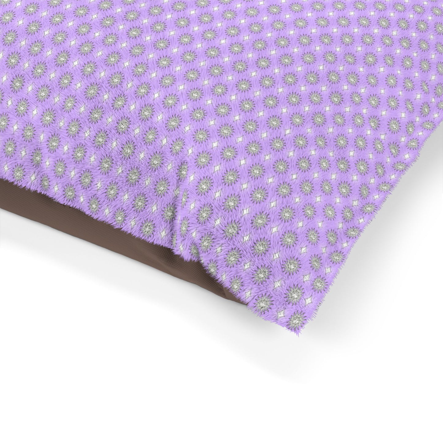 Lavender Star-crossed Bodies Pet Bed, 28" × 18"