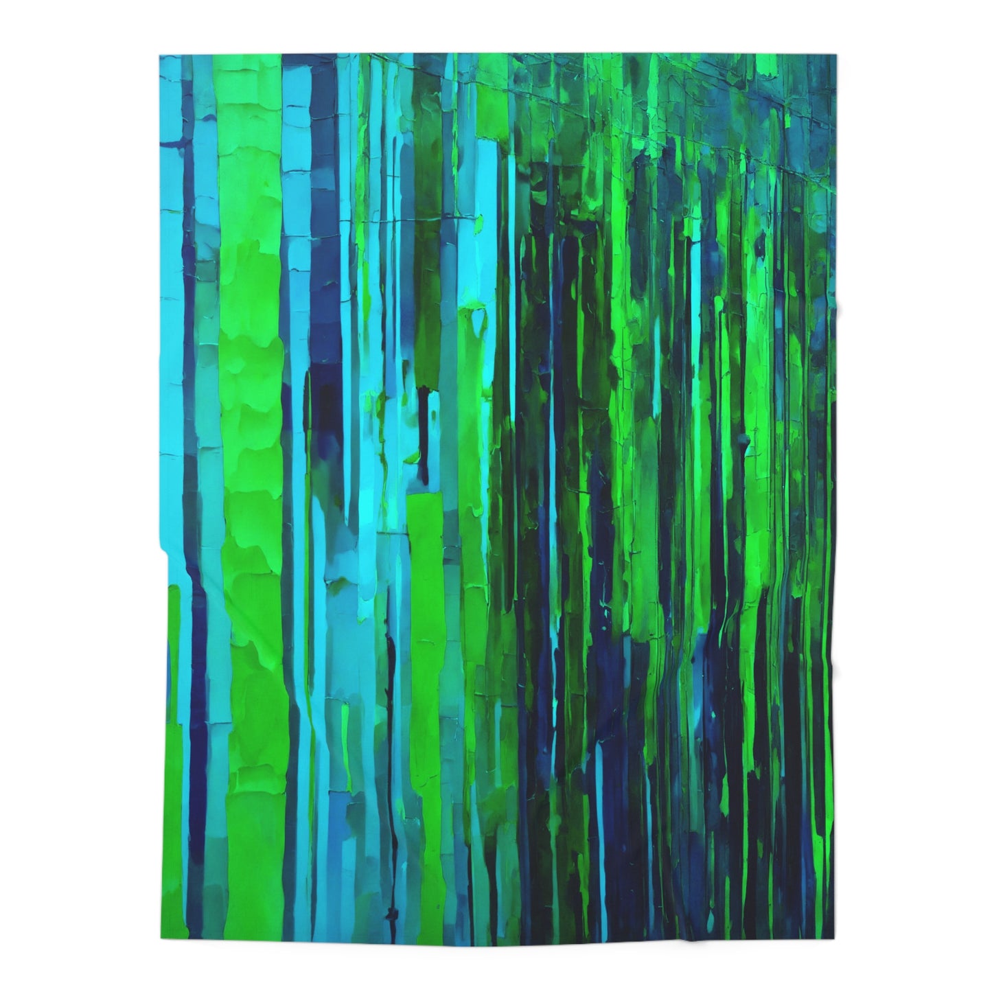 Striped Blue Green Baby Swaddle 30″×40″ Blanket