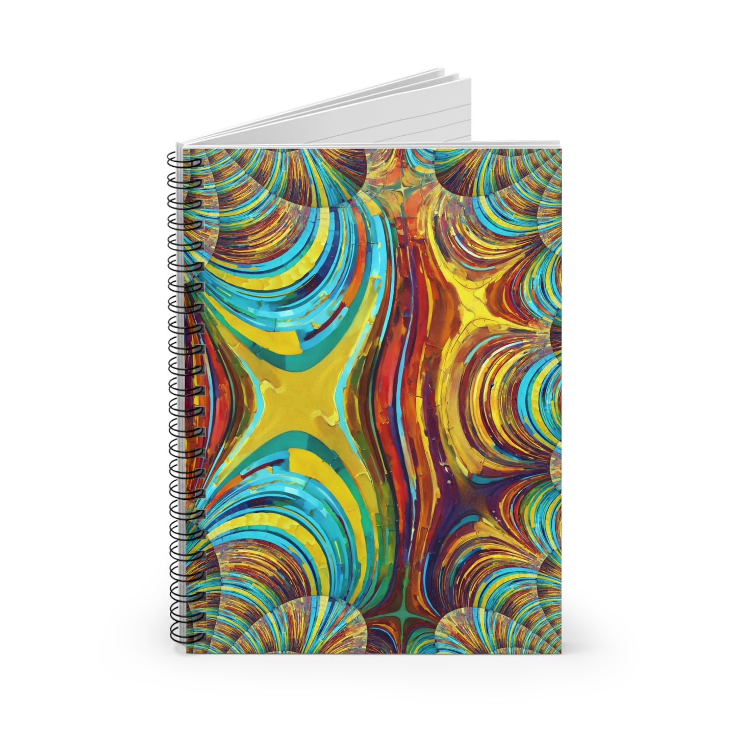 Uzi Spiral Alpha Spiral Notebook - Ruled Line, 6" x 8", 118 pages