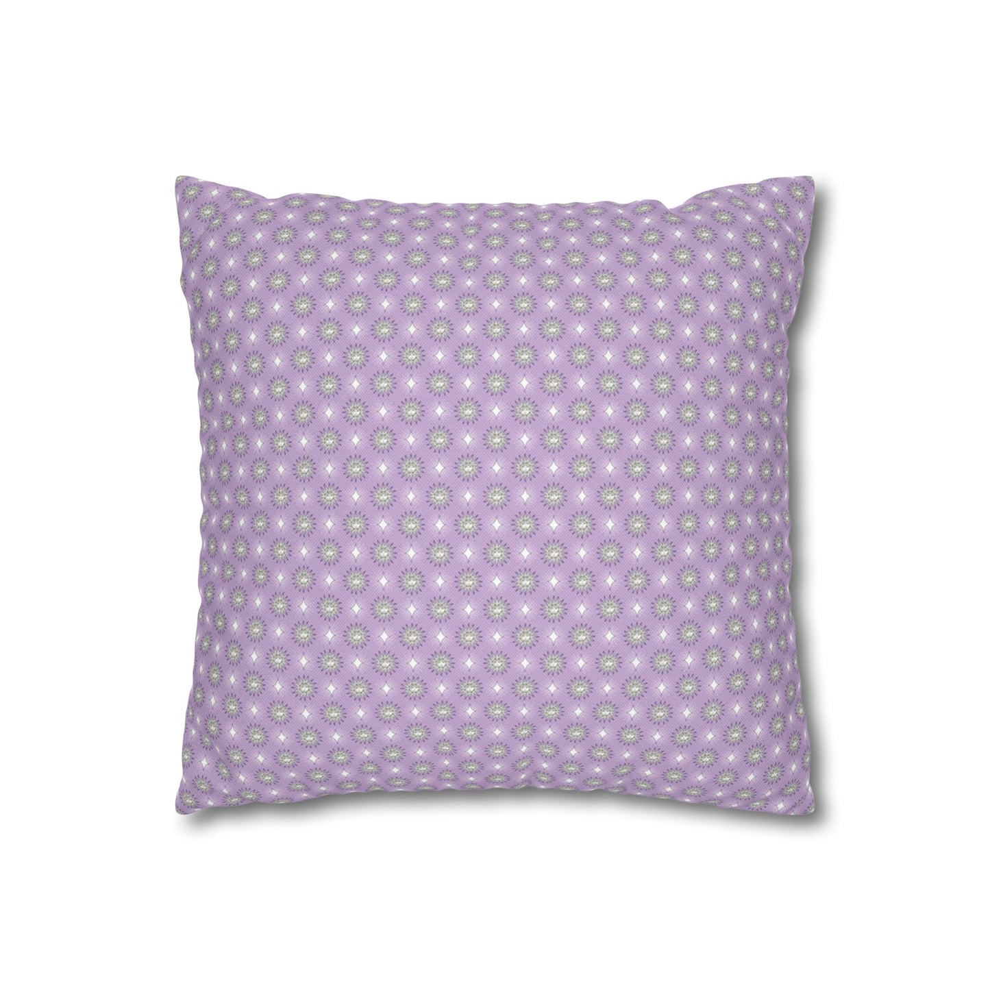 Lavender Star-crossed Bodies Spun Polyester Square Pillowcase, 14" x 14"