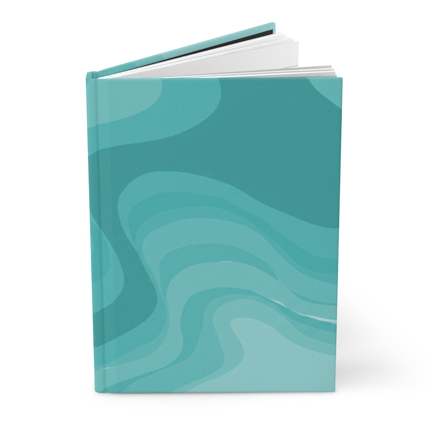 Tif Green Wavey 5.75" x 8" Hardcover Journal Matte with 150 lined pages