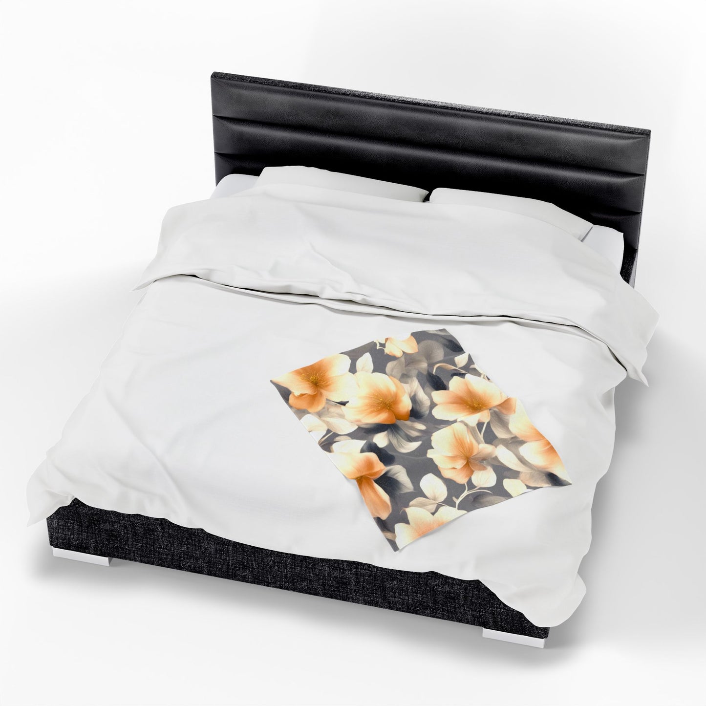 Soft Blossom Floral Bunch Velveteen Plush Blanket, 30" x 40"