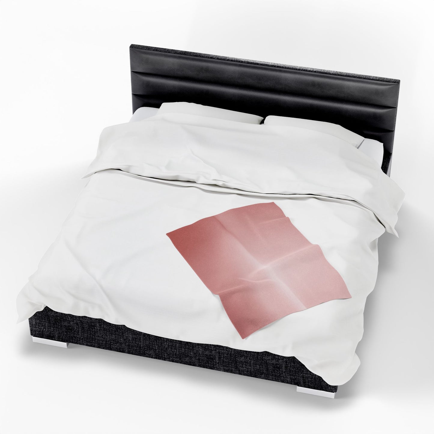 Rose Red Fade Velveteen Plush Blanket, 30" x 40"