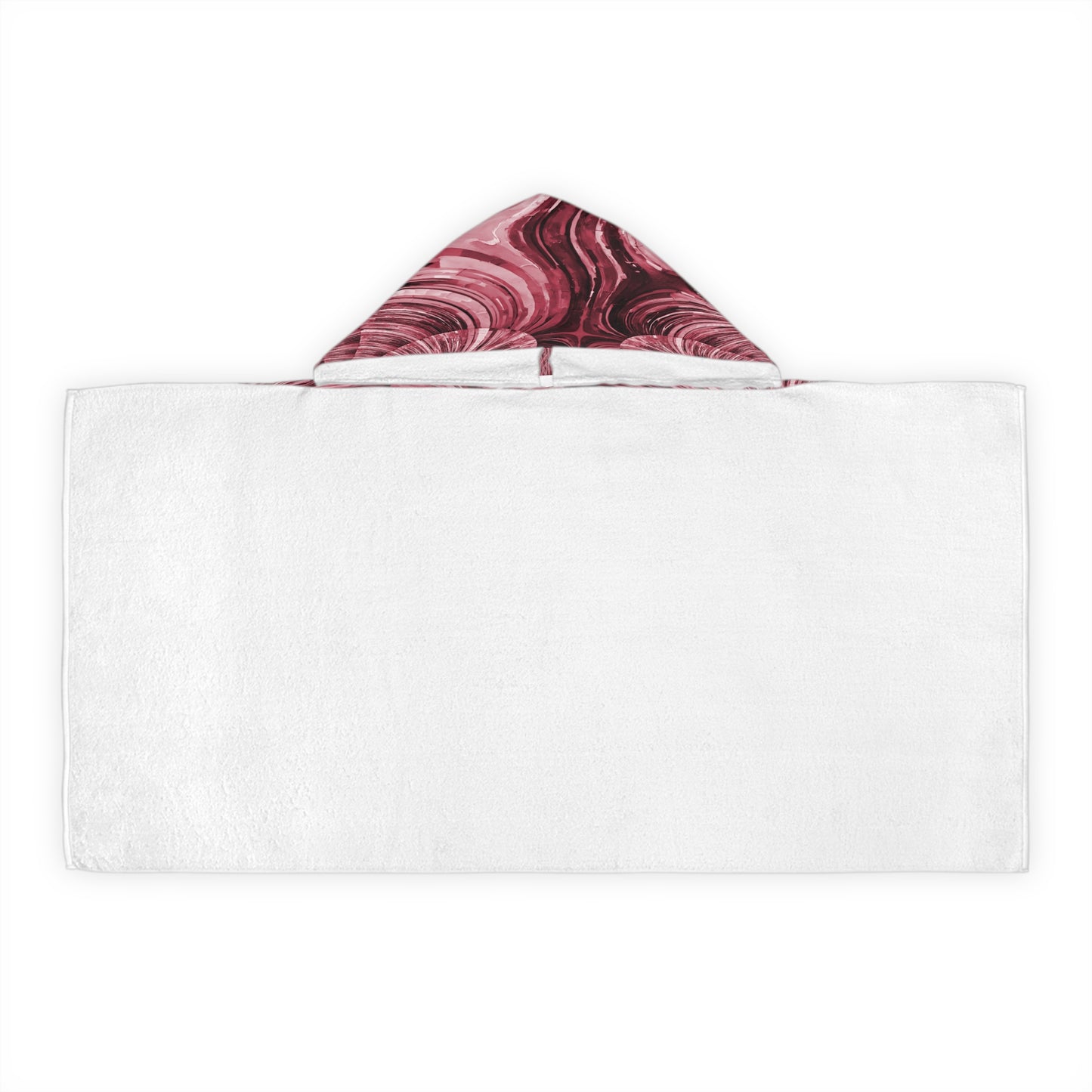 Uzi Spiral Ruby Youth Hooded Towel, 24" x 48"