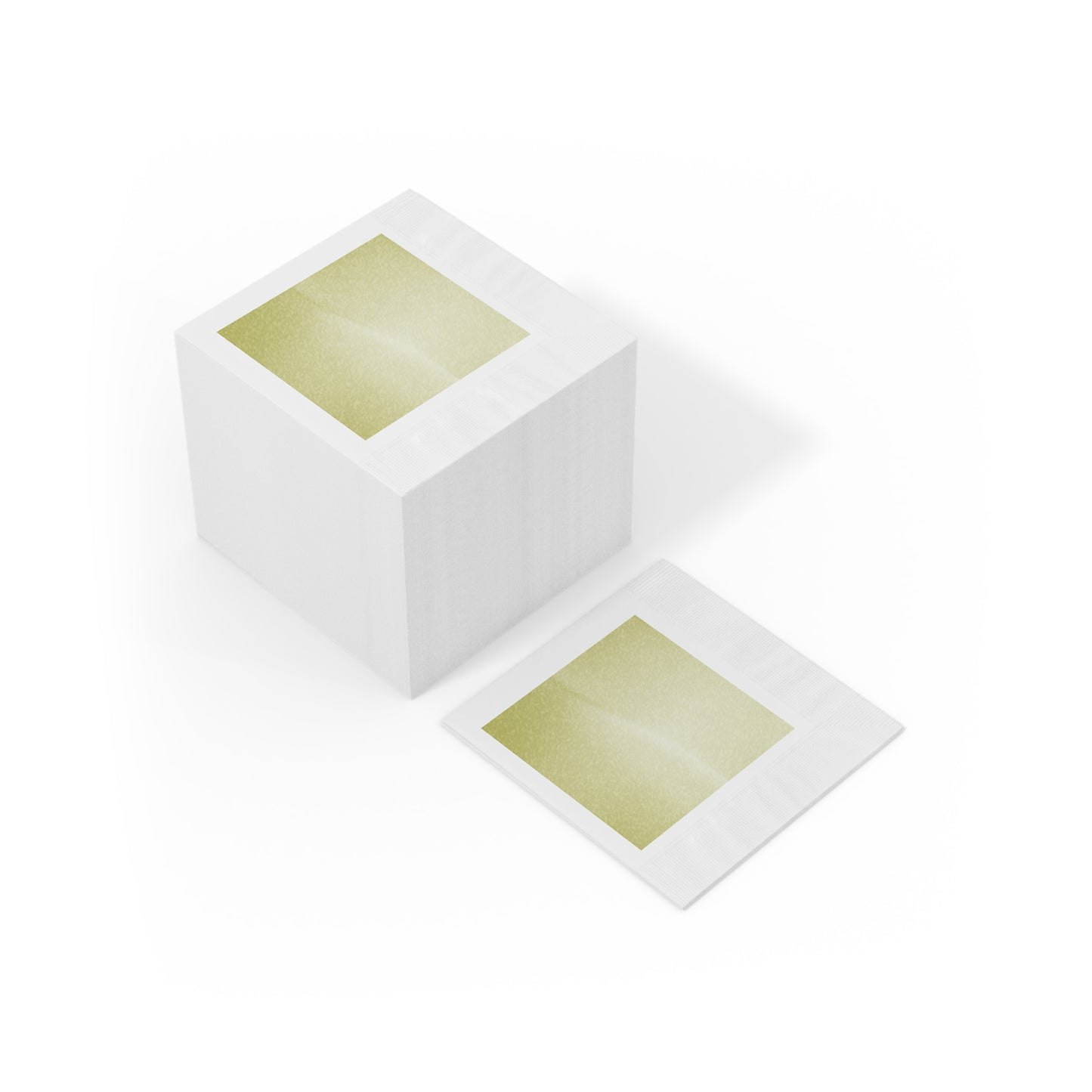 Lemon Fade White Coined Napkins, 6.5" x 6.5"