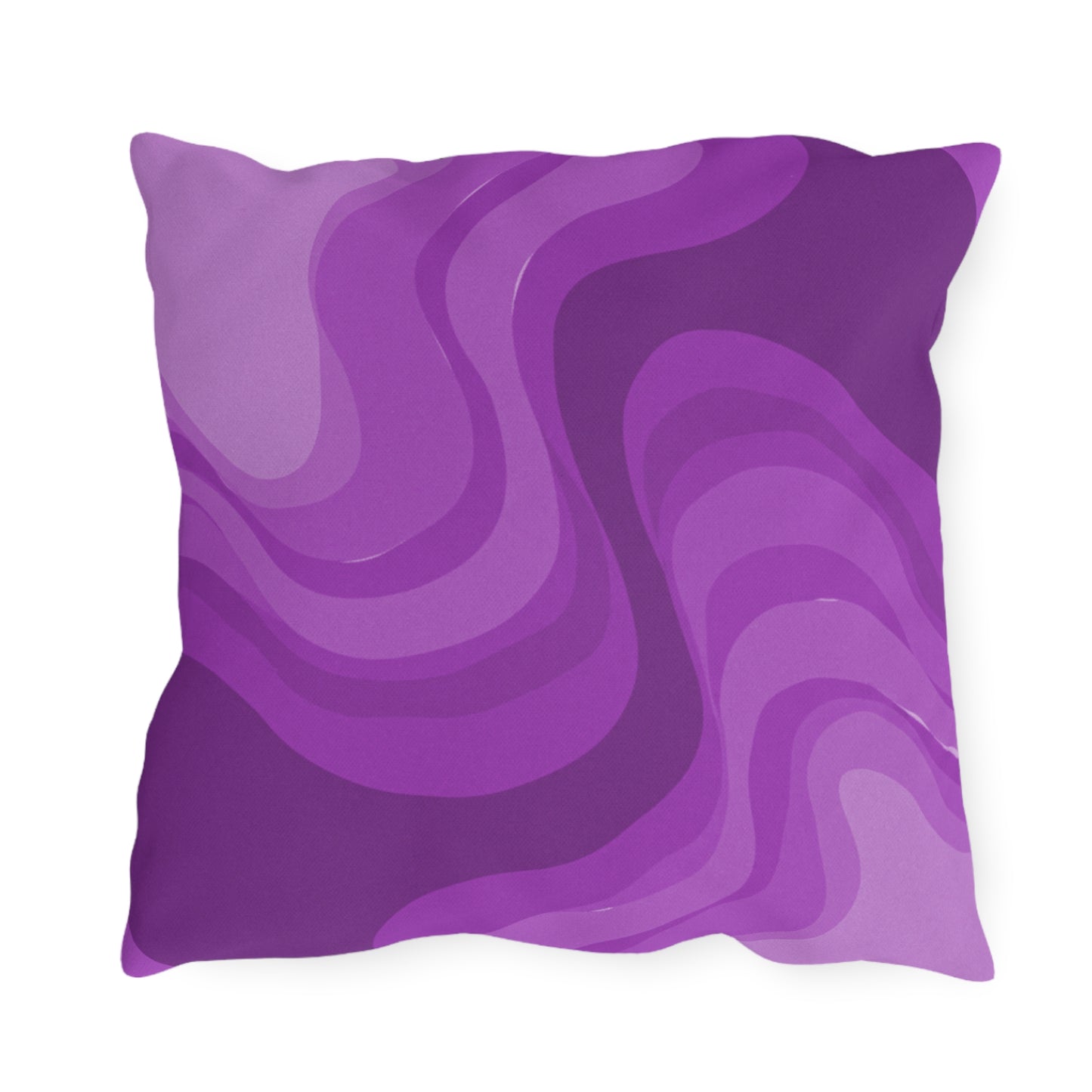 Wavey Purple Wavey 18" x 18" Outdoor Pillow