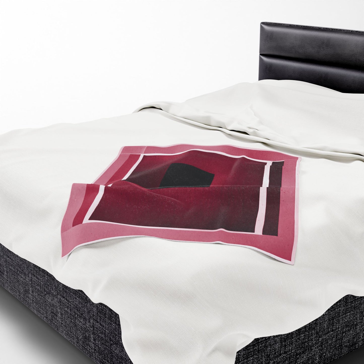 Red Shadow Velveteen Plush Blanket, 30" x 40"