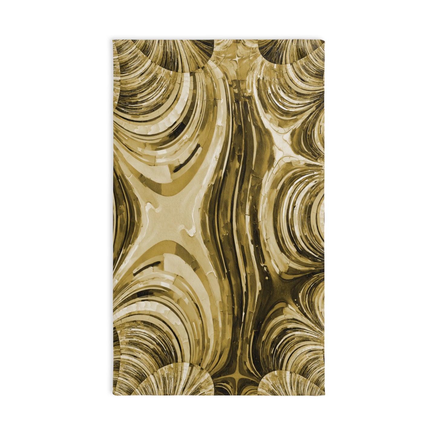 Uzi Spiral Light Brown Hand Towel, 16" x 28"