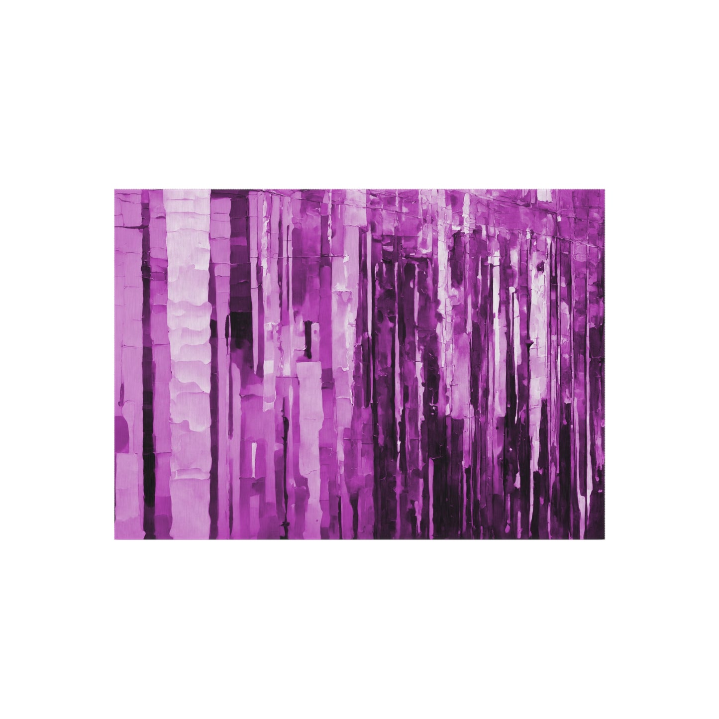 Striped Powder Lavender Outdoor Rug, 60" x 84"
