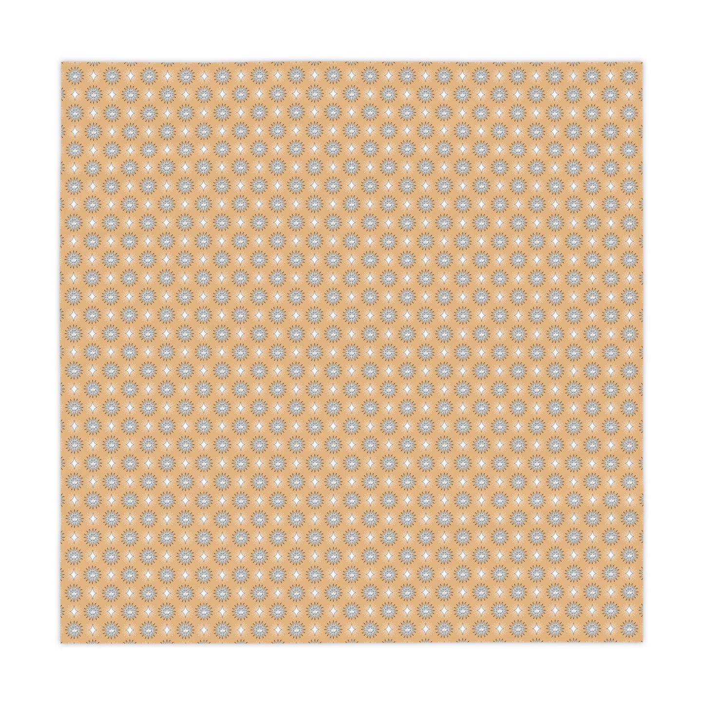 Tan Sunset Star-crossed Bodies Tablecloth, 55" x 55"
