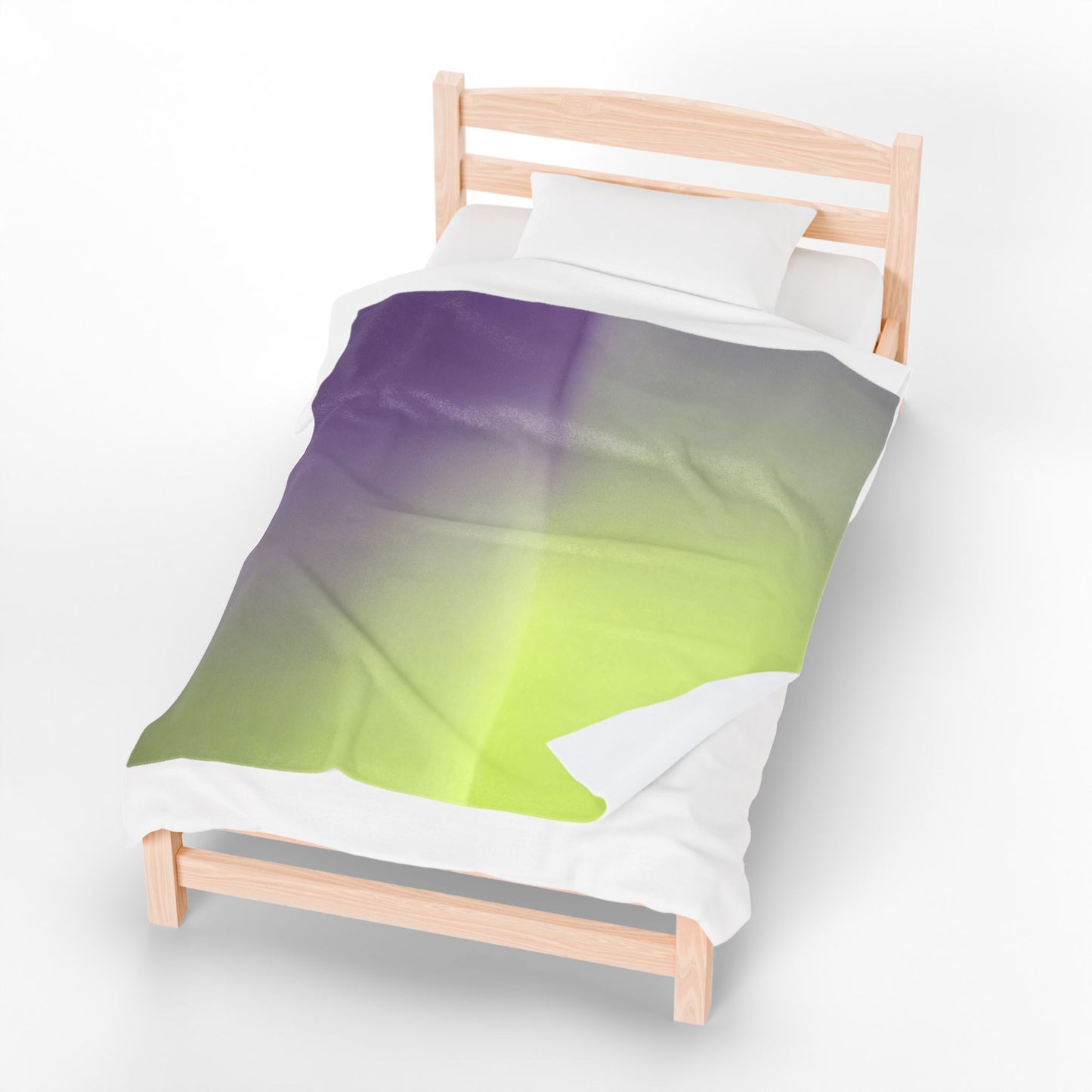 Purple Golden Fade Velveteen Plush Blanket, 50" x 60"