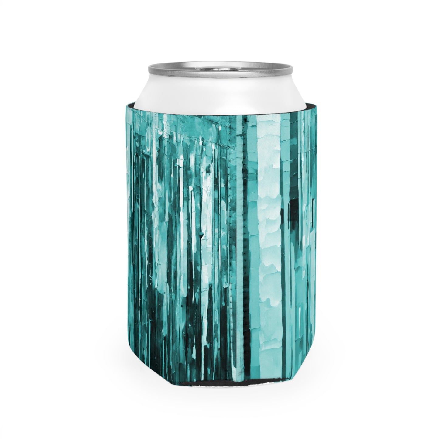 Striped Mint Pastel 12 oz Can Cooler Sleeve