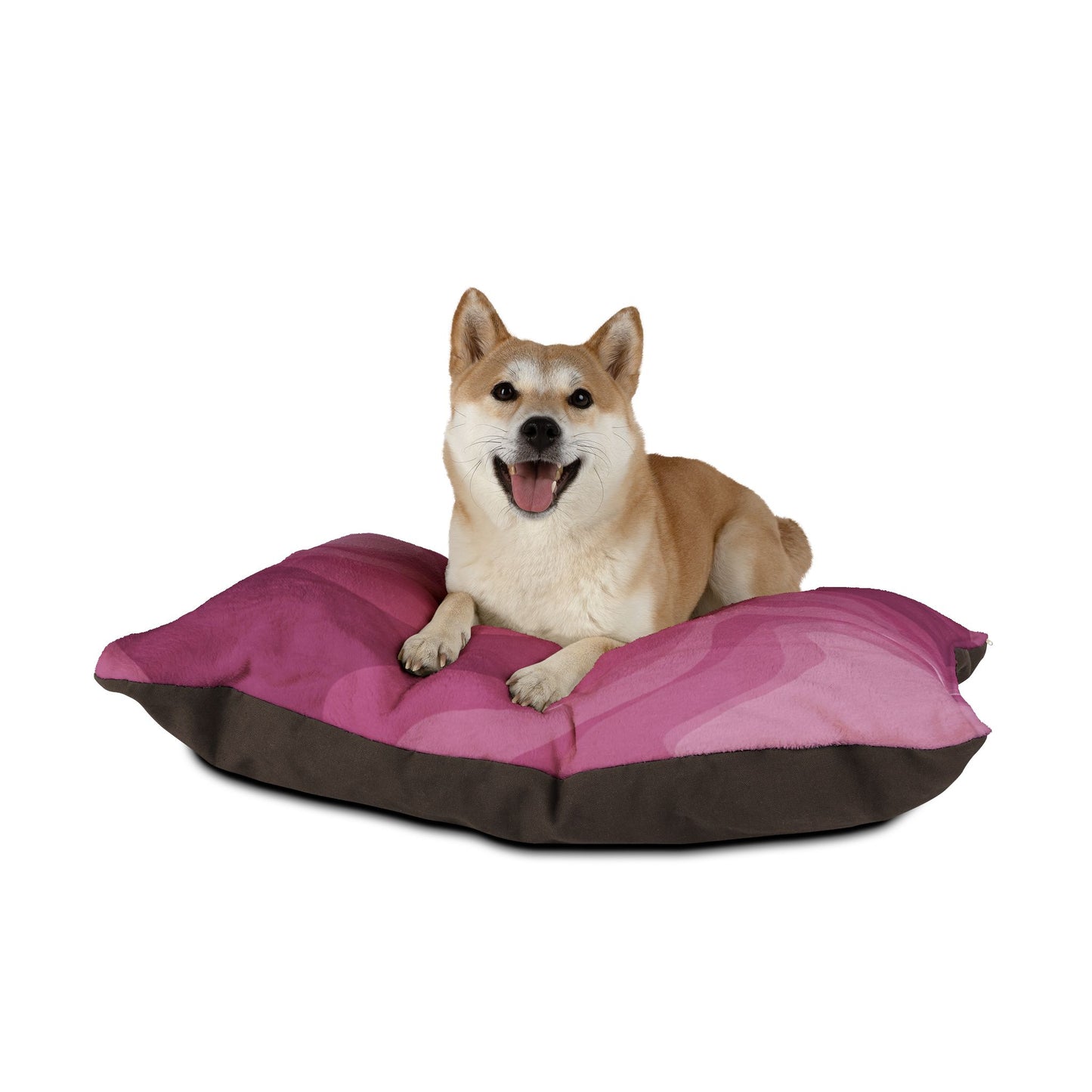 Pinky Mauve Wavey 40" × 30" Pet Bed