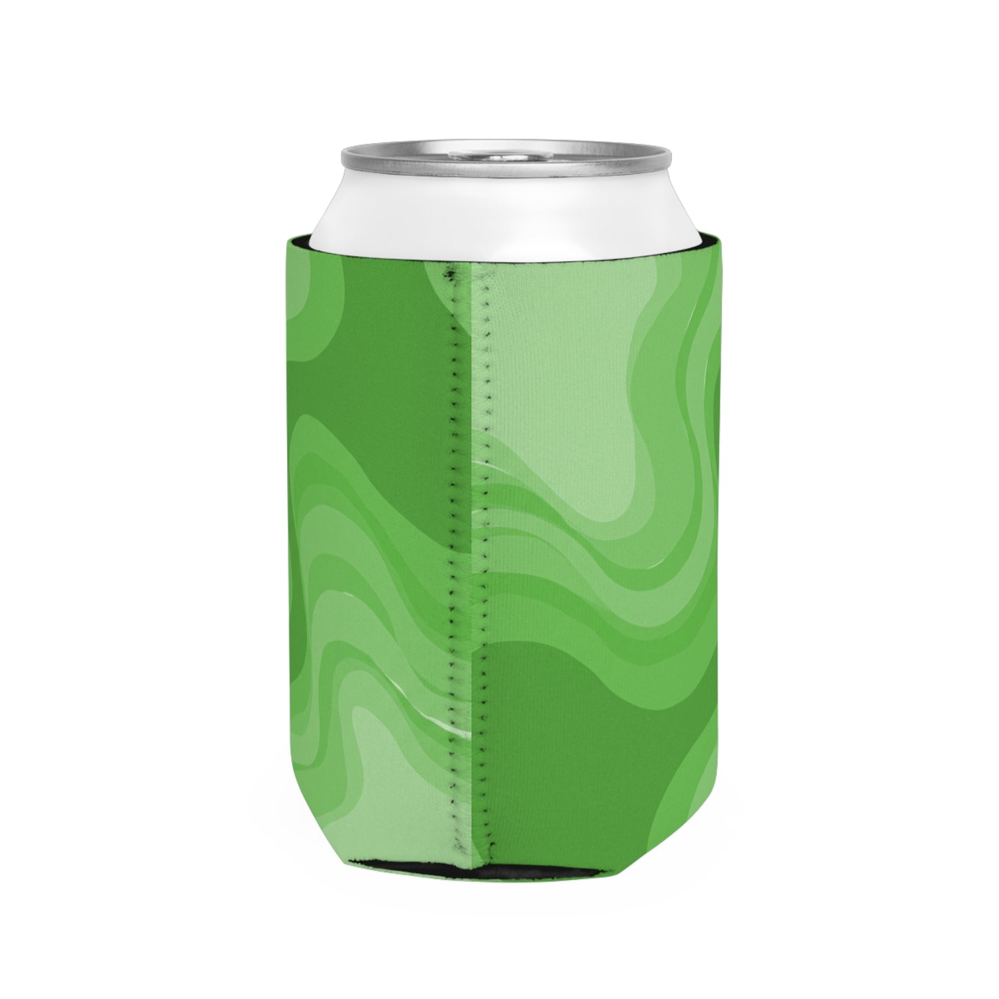 Greenie Meanie Wavey 12 oz Can Cooler Sleeve
