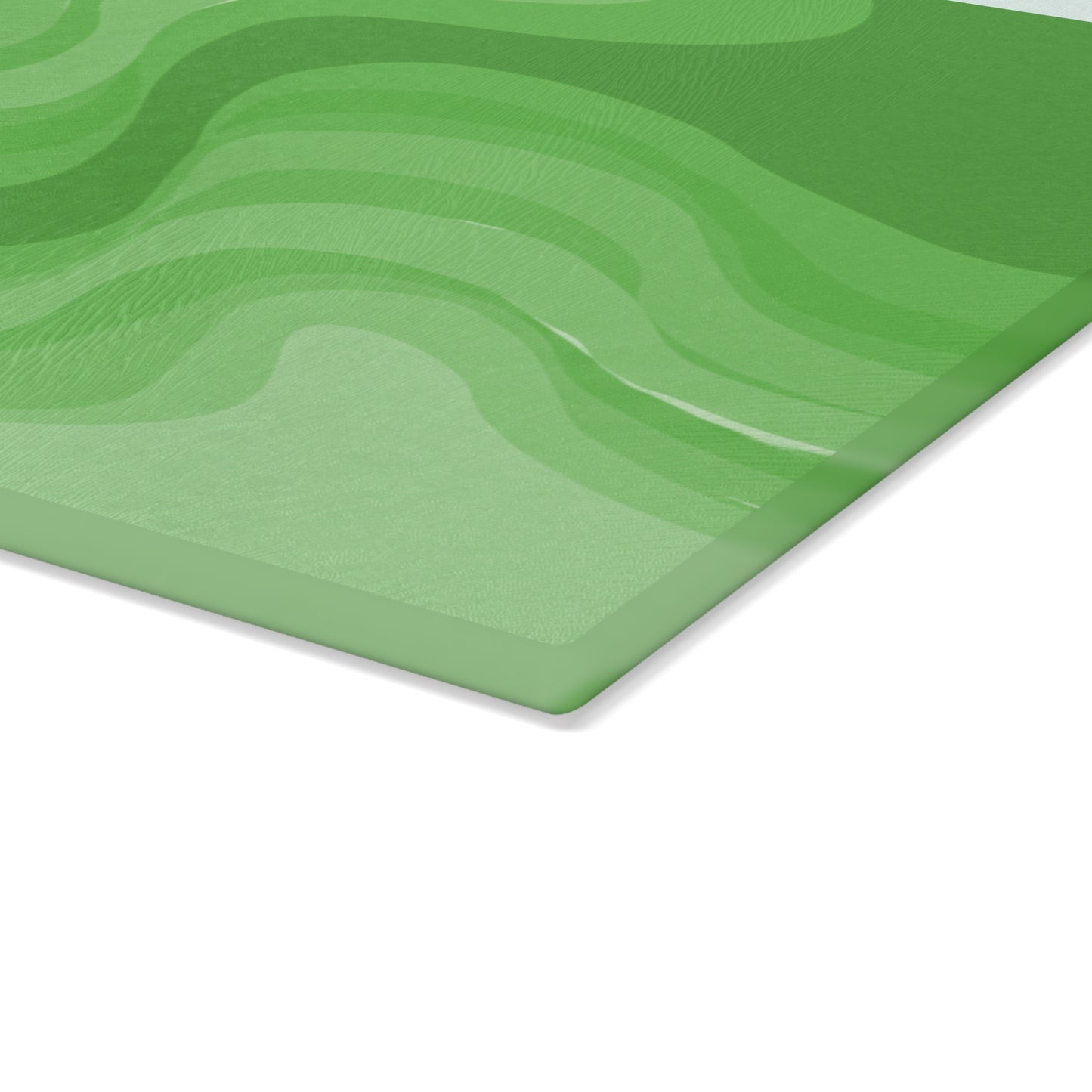 Greenie Meanie Wavey Glass Cutting Board, 11" x 15"