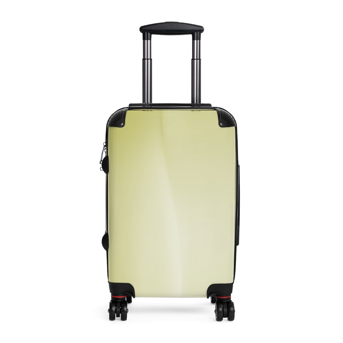 Lemon Fade Small Suitcase with built in lock, 4 double-wheels, telescopic handle, and ABS back hard-shell