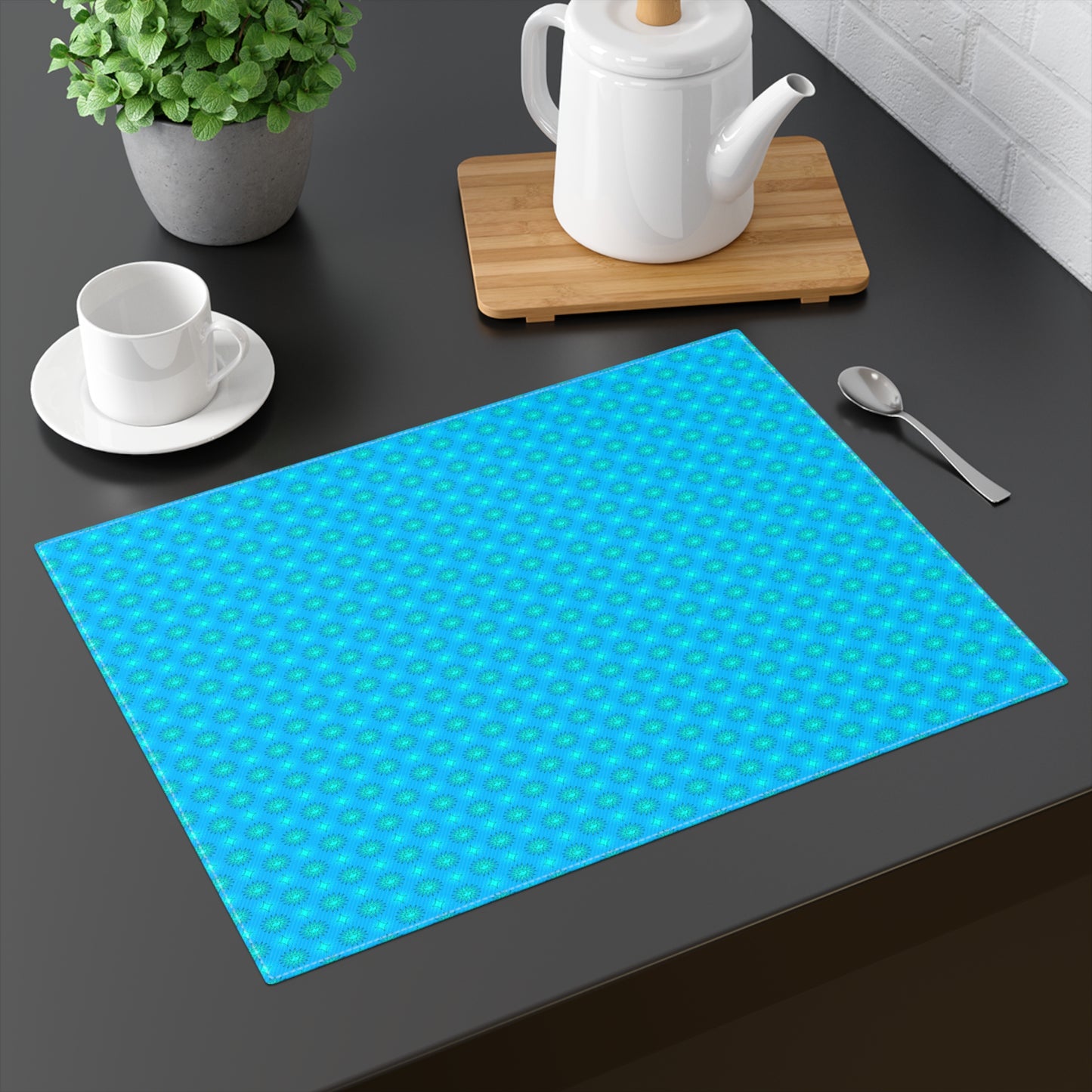 Light Blue Star-crossed Bodies Placemat, 1 pc