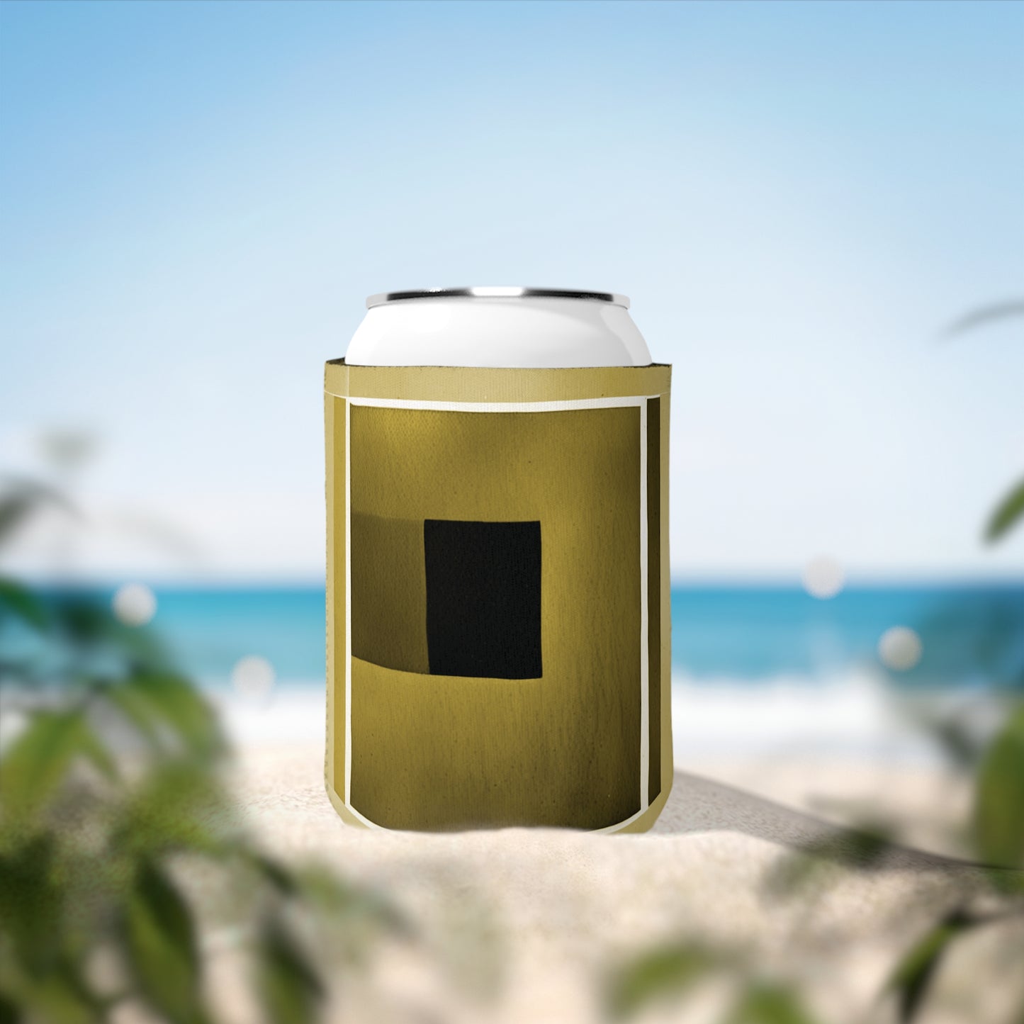 Tan Shadow 12 oz Can Cooler Sleeve