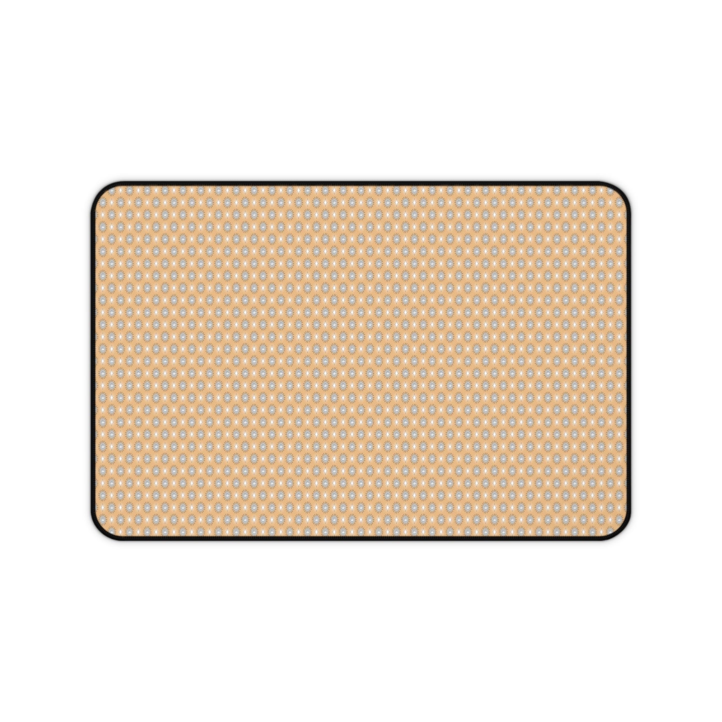 Tan Sunset Star-crossed Bodies Desk Mat, 12" x 18"