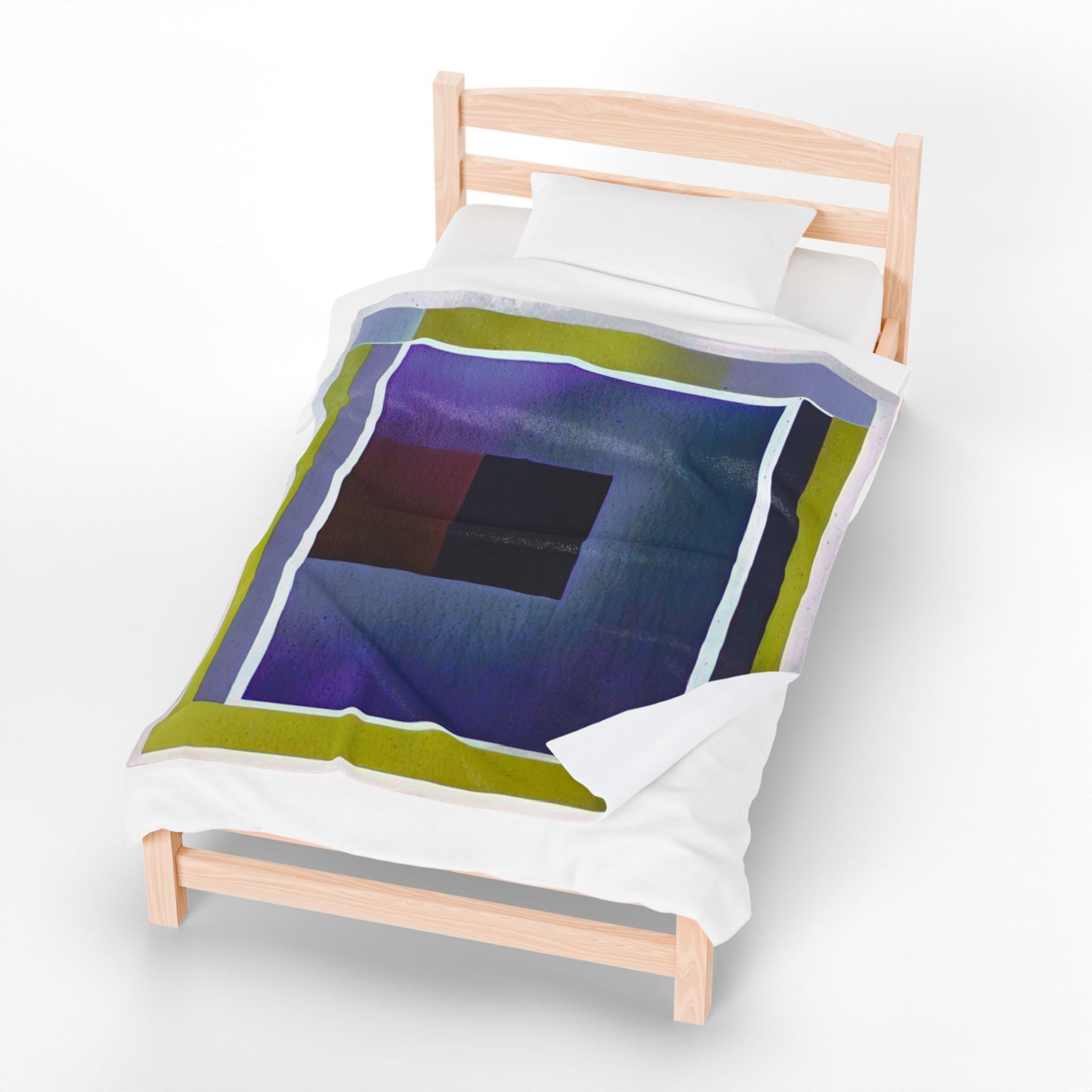 Zeta Shadow Velveteen Plush Blanket, 50" x 60"