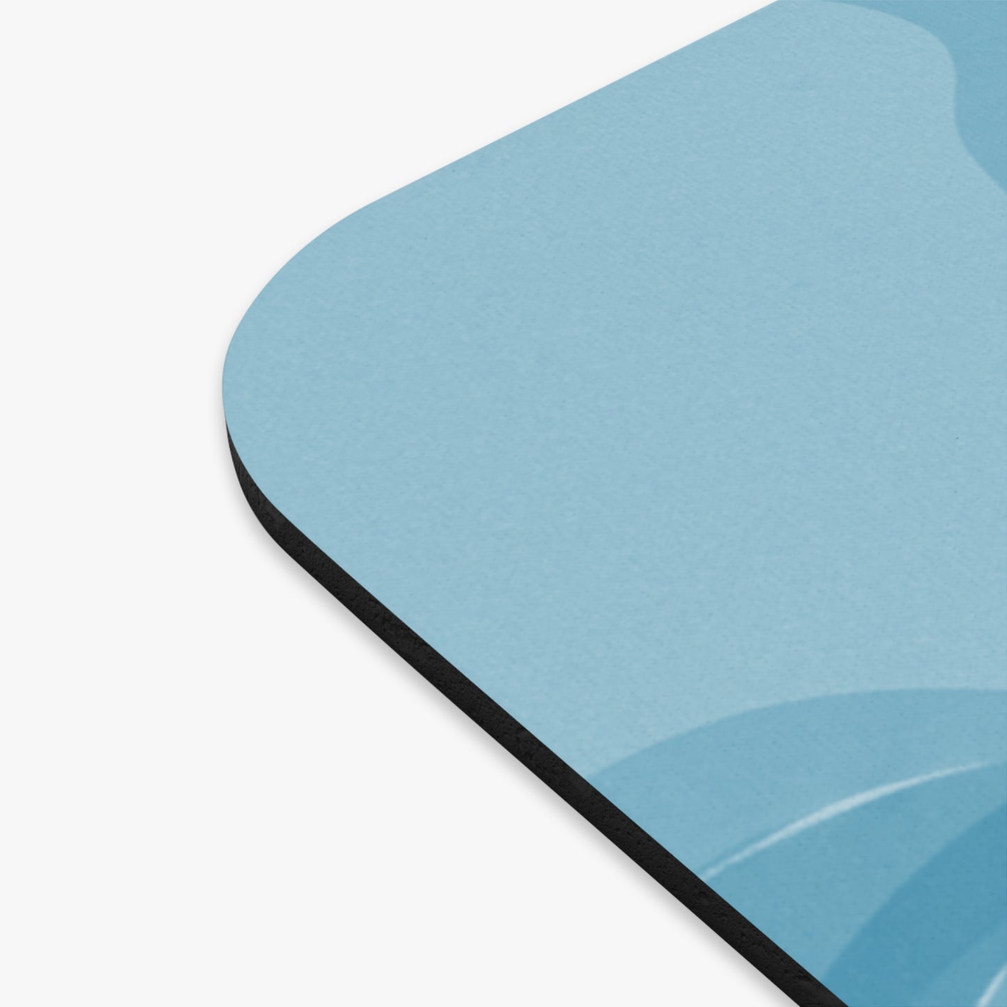 Sky Blue Wavey Mouse Pad, 9" x 8" Rectangle