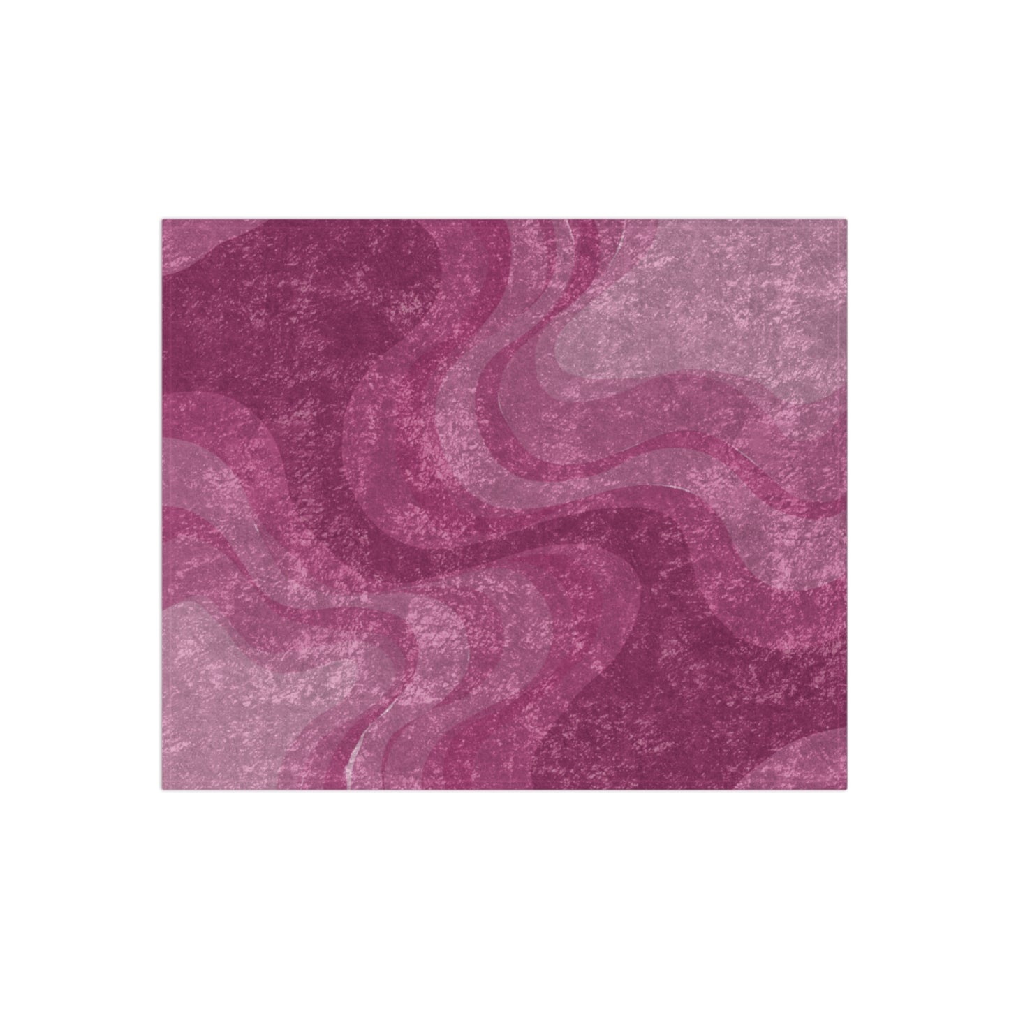 Pinky Mauve Wavey 50" x 60" Crushed Velvet Blanket