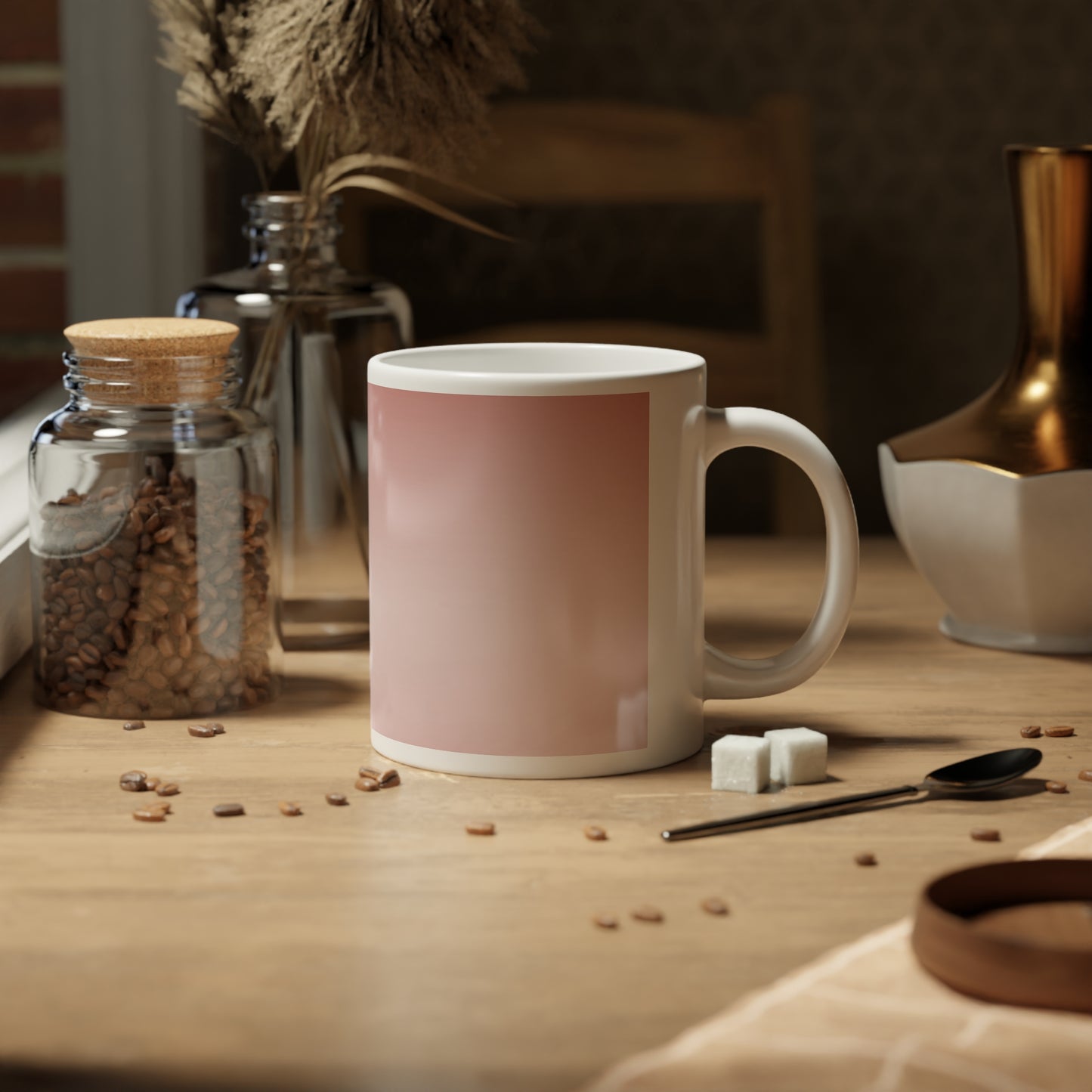 Rose Red Fade 20 oz White Glossy Jumbo Mug