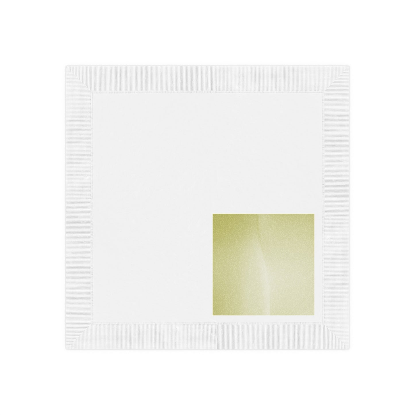 Lemon Fade White Coined Napkins, 6.5" x 6.5"