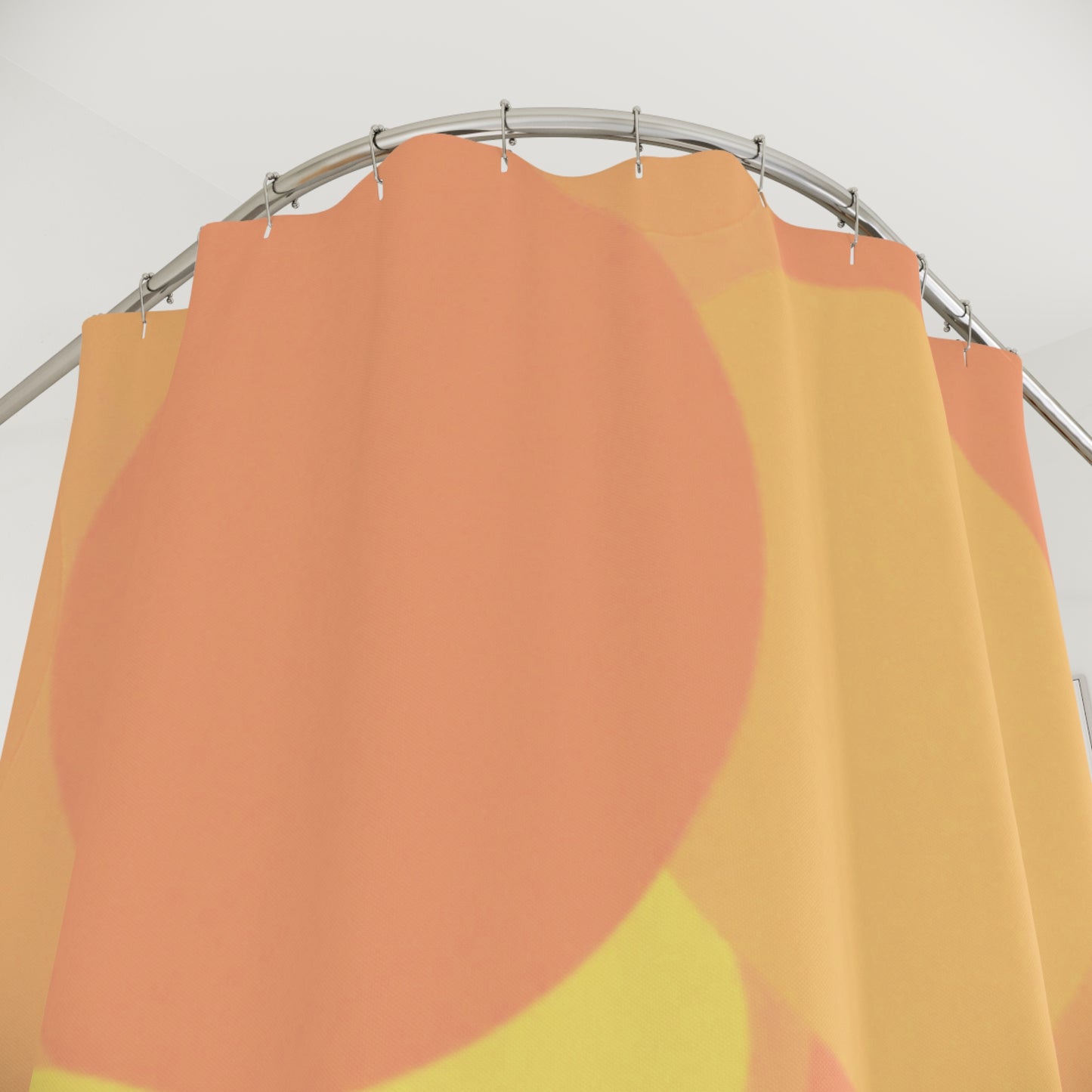 Pastel Bright Oranges Patches Shower Curtains, 71" x 74"
